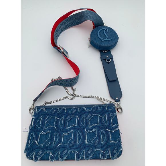 ❌❌SOLD❌❌Christian Louboutin Denim Hybrid Loubila Bag | NWT - Picture 5 of 10